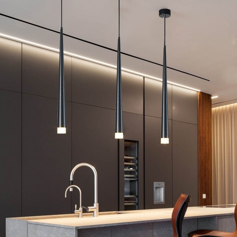 Lisslune | Nordic Long Downlight Elegant Led Chandelier