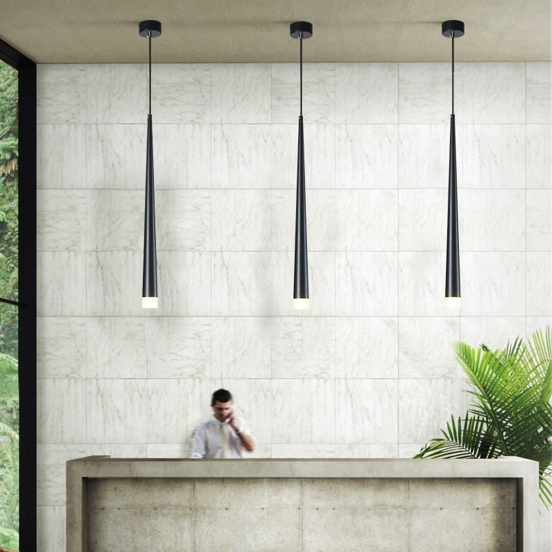 Lisslune | Nordic Long Downlight Elegant Led Chandelier