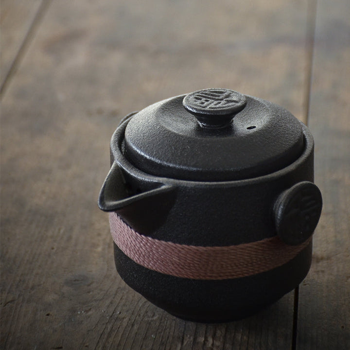 Lisslune | Elegant Ceramic Vintage Travel Teapot