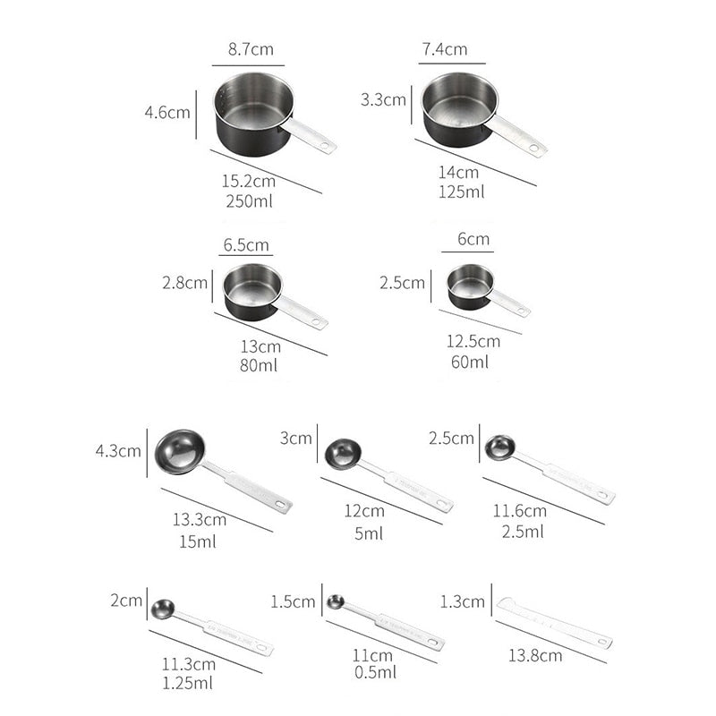 Lisslune | Premium Stackable Measuring Spoon Set