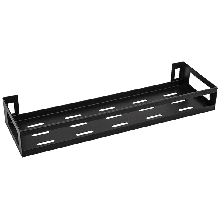 Lisslune | Mat Black No Drill Metal Kitchen Storage