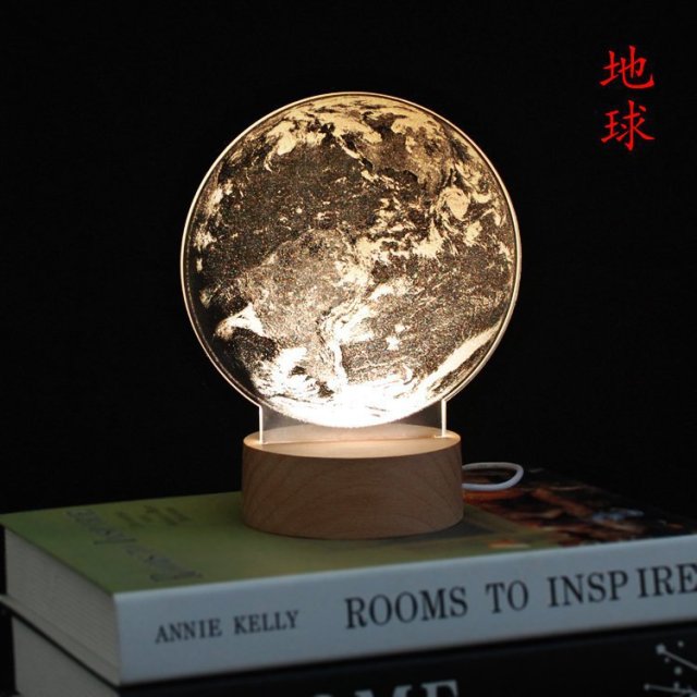 Lisslune | 3D LED Moon Lamp Atmosphere Night Lights