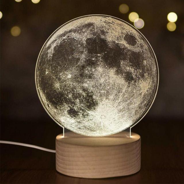 Lisslune | 3D LED Moon Lamp Atmosphere Night Lights