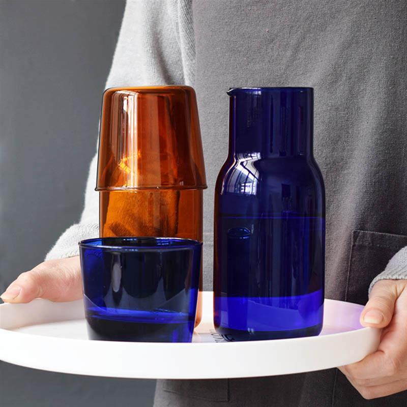 Lisslune | Water jug and glass set made of colored glass