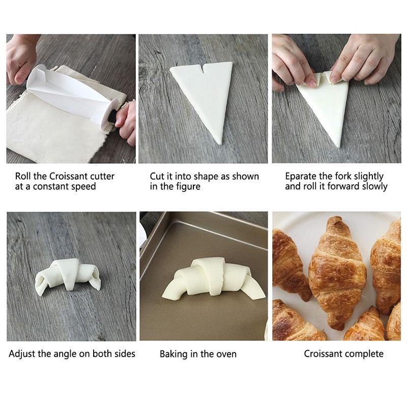 Lisslune | Stainless Steel Croissant Bread Rolling Cutter