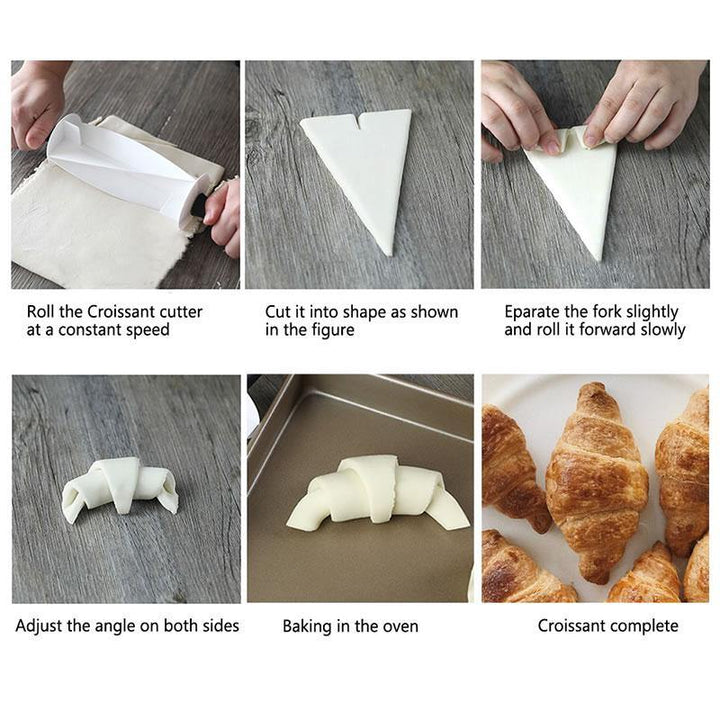 Lisslune | Stainless Steel Croissant Bread Rolling Cutter