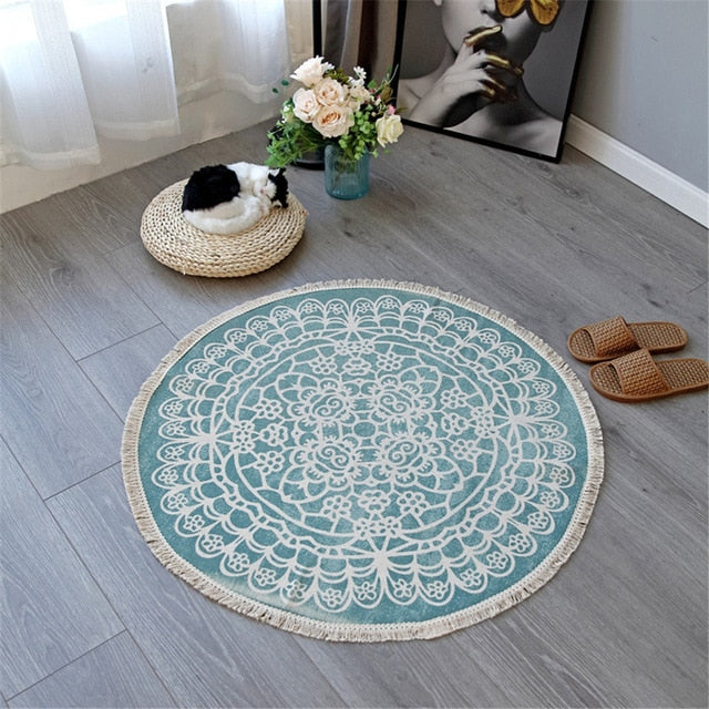 Lisslune | Mira Mandala Accent Rug