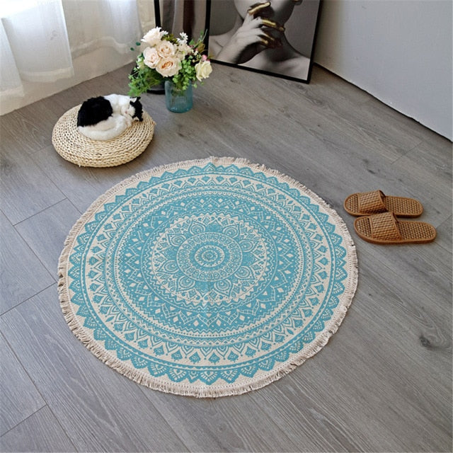 Lisslune | Mira Mandala Accent Rug