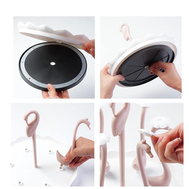 Lisslune | Glass Cup Swan Automatic Drainer