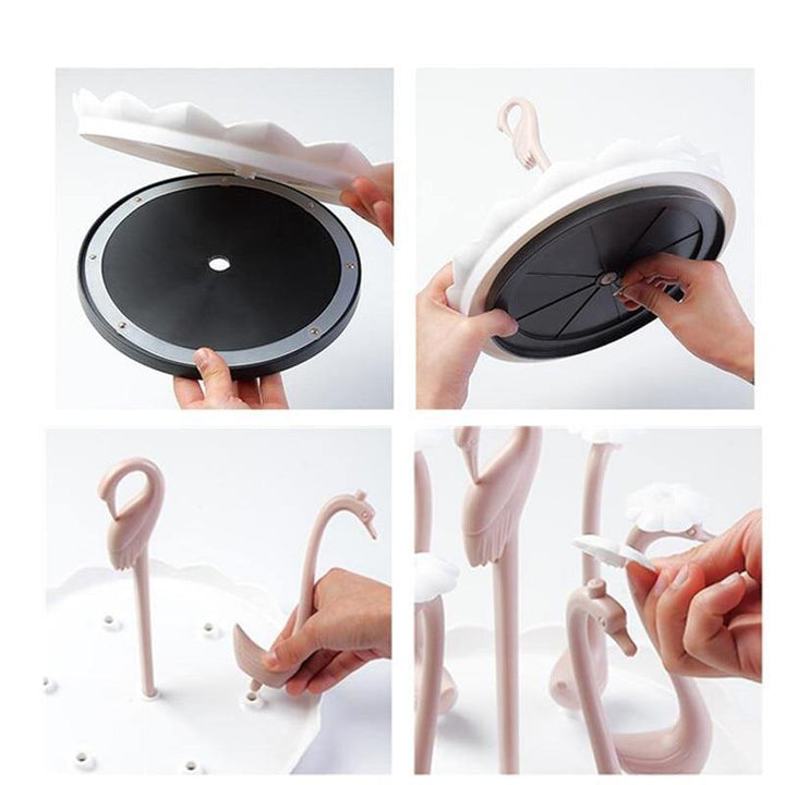 Lisslune | Glass Cup Swan Automatic Drainer