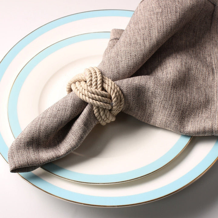 Lisslune | Braided Jute Napkin Ring - Set of 10