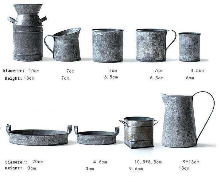 Lisslune | Rustic Wrought Iron Serving Set