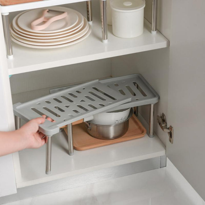Lisslune | Space Saving Retractable Cabinet Organizer Shelf