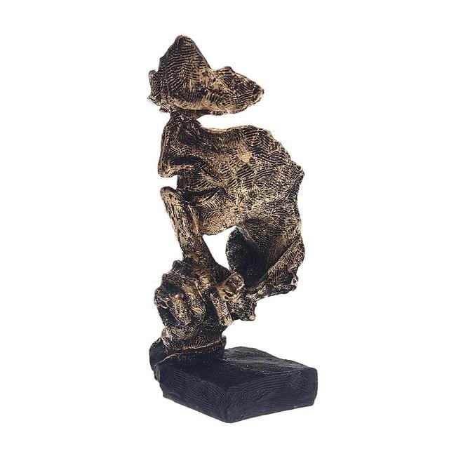 Lisslune | Abstract Gold Sculpture "NordicLine" – Modern Scandinavian Decoration