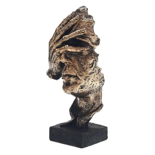 Lisslune | Abstract Gold Sculpture "NordicLine" – Modern Scandinavian Decoration