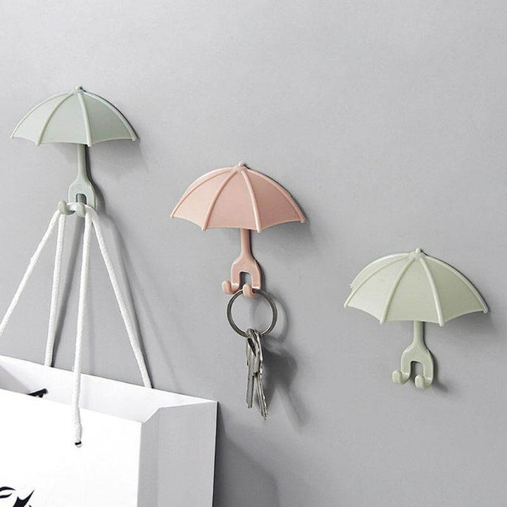 Lisslune | 3pcs Set Cute Umbrella Toothbrush Hook