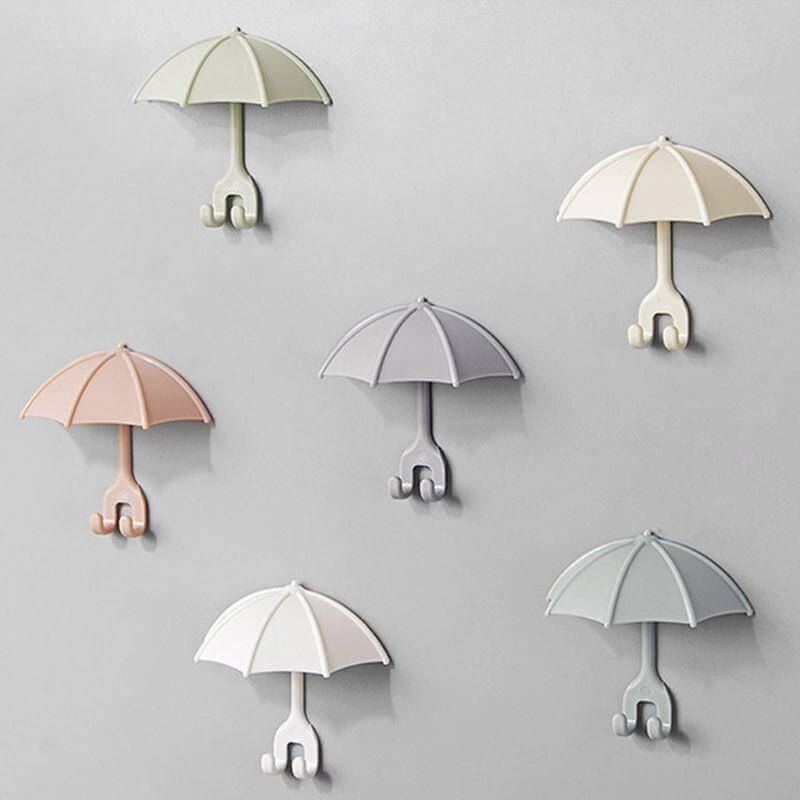 Lisslune | 3pcs Set Cute Umbrella Toothbrush Hook