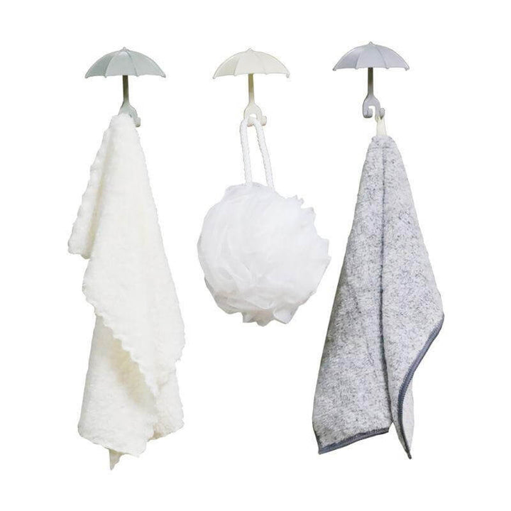 Lisslune | 3pcs Set Cute Umbrella Toothbrush Hook