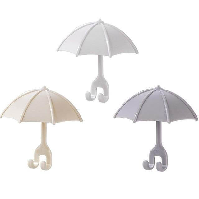 Lisslune | 3pcs Set Cute Umbrella Toothbrush Hook