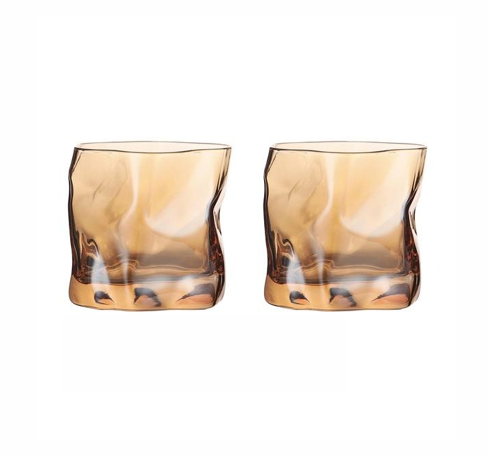 Lisslune | Distorted Texture Whisky Glass Set