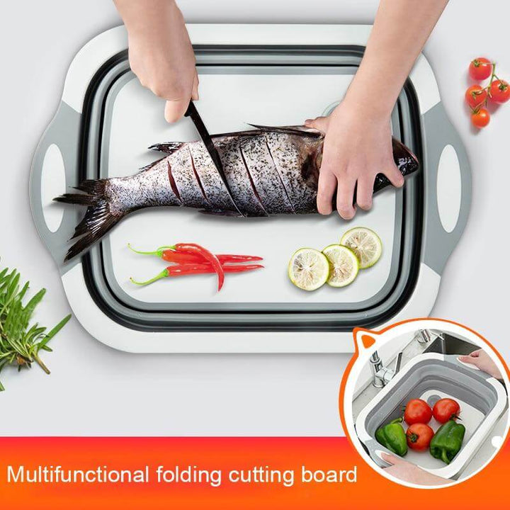 Lisslune | 3 In 1 Multifunctional Foldable Dish Tub Cutting Board