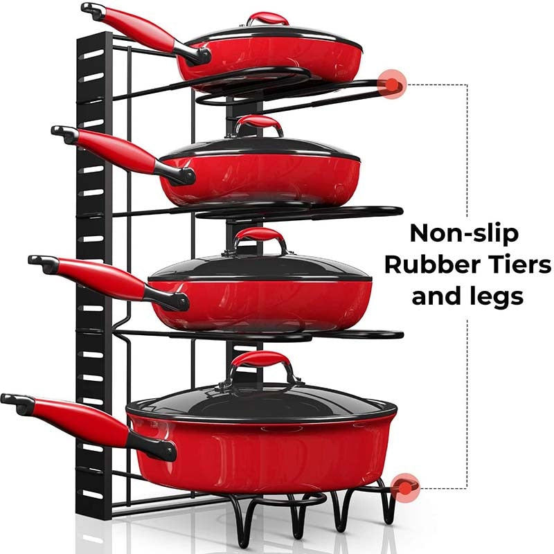 Lisslune | Adjustable Multi-Tier Kitchen Pan Organizer