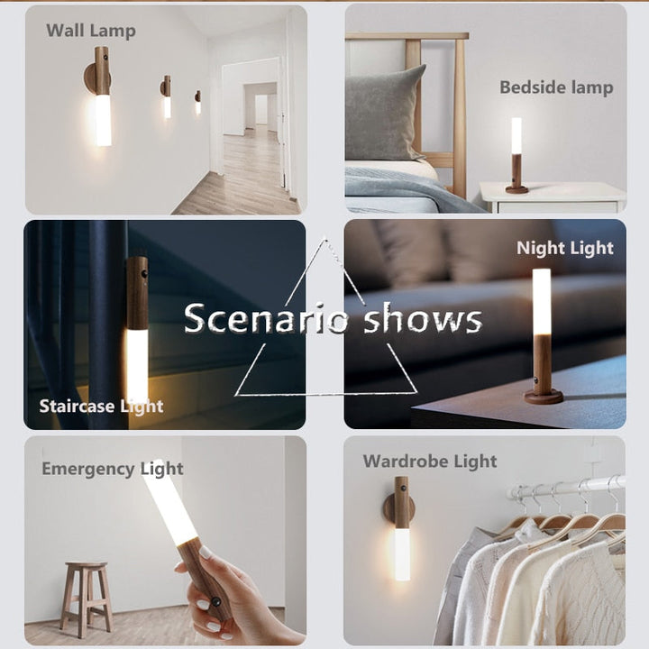 Lisslune | Wireless LED Smart Sensor Night Wall Lamp