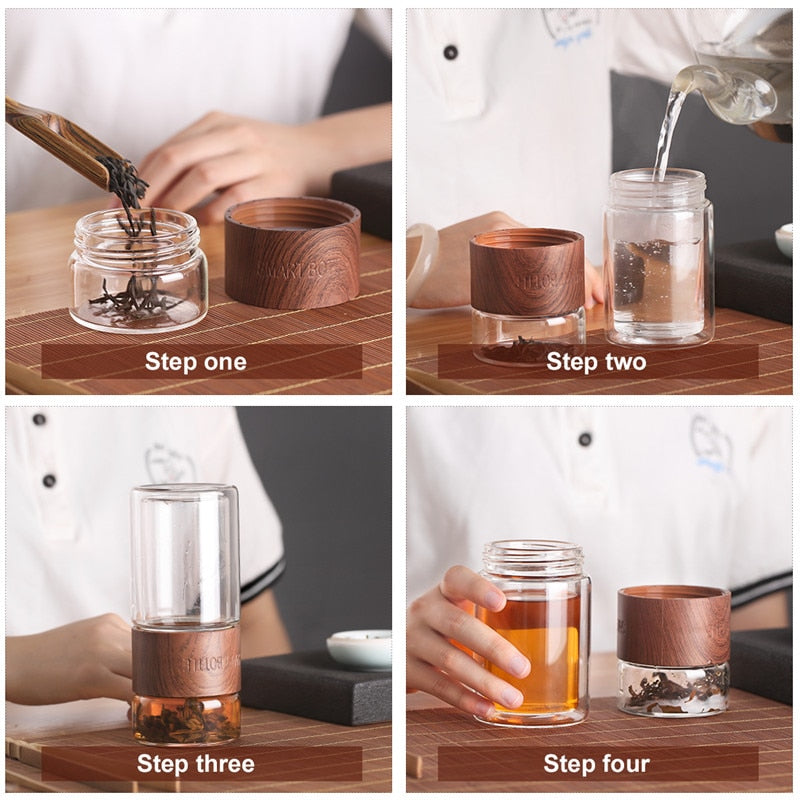 Lisslune | Simple Portable Glass Tea Infuser