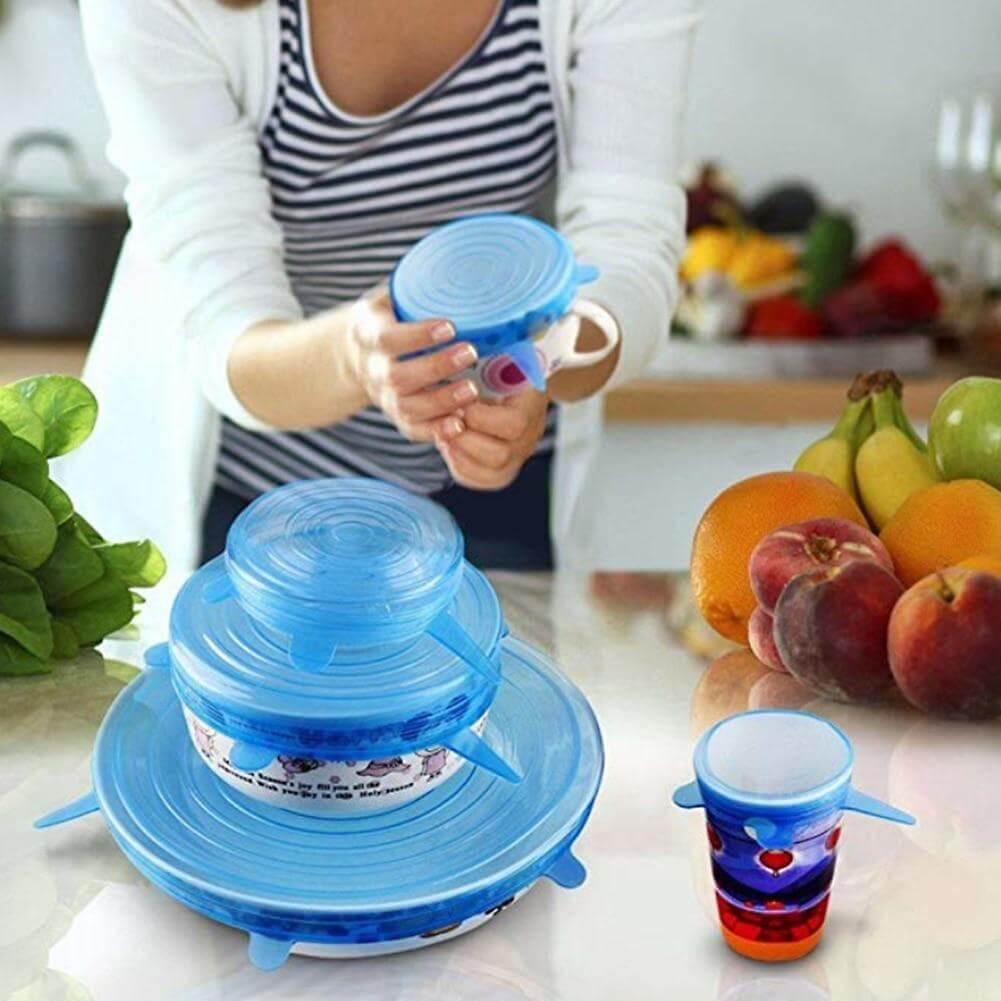 Lisslune | Reusable Durable Silicone Food Cover Lids