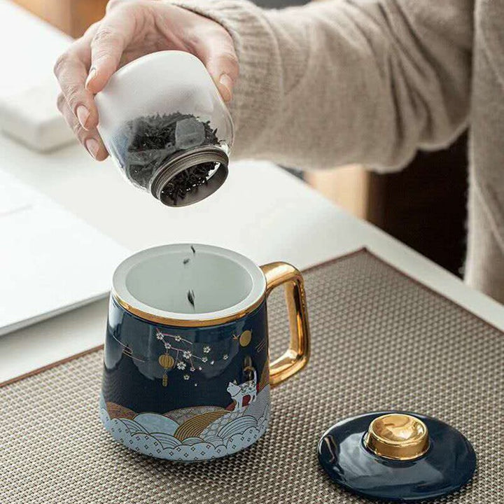 Lisslune | Ceramic Artsy Tea Cup