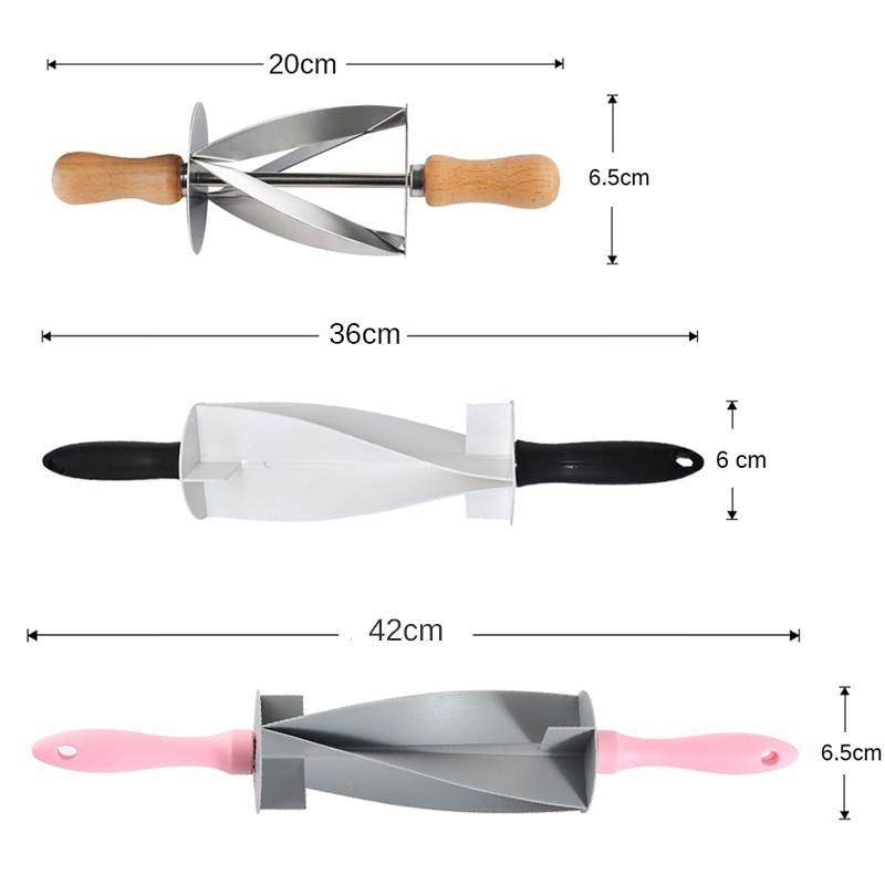 Lisslune | Stainless Steel Croissant Bread Rolling Cutter