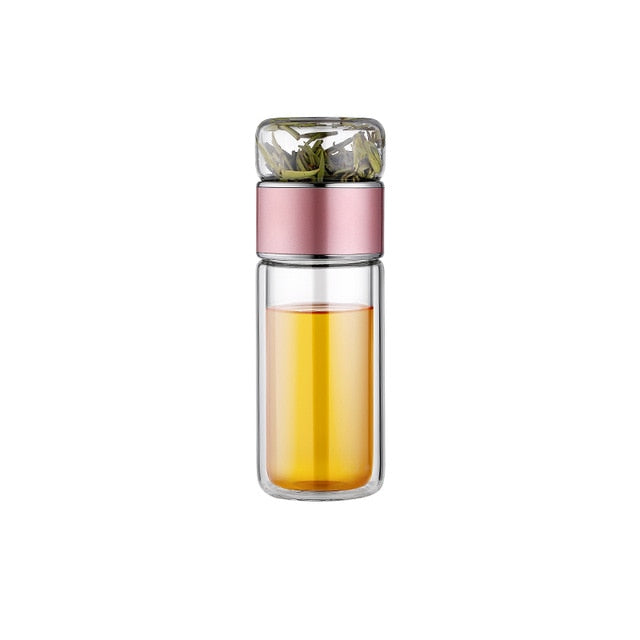 Lisslune | 2in1 Large Double Glass Tea Infuser Bottle