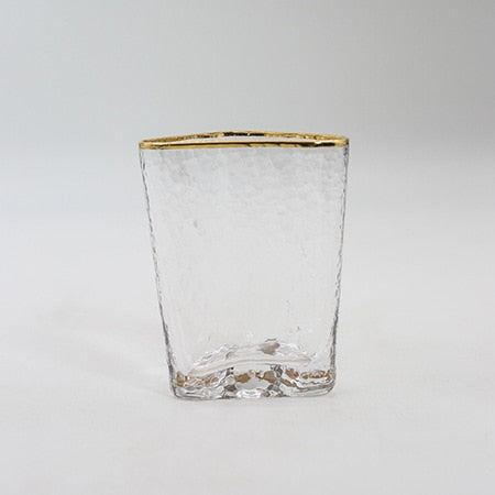 Lisslune | Drinking bowl set with flower and gold rim