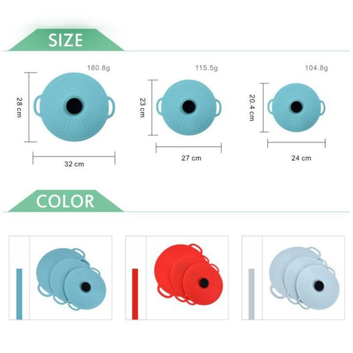Lisslune | Reusable Airtight Self Sealing Silicone Lid