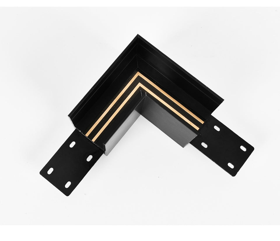 Lisslune | Wall-Mounted Black Continuous Magnetic Track System Light