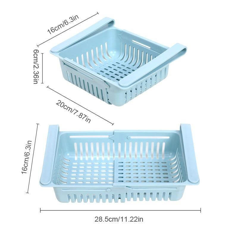 Lisslune | Adjustable Fridge Storage Drawer