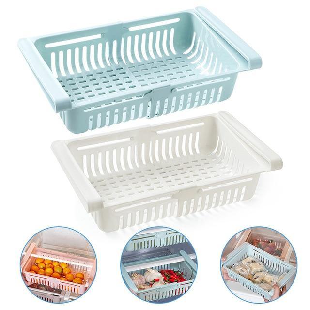 Lisslune | Adjustable Fridge Storage Drawer