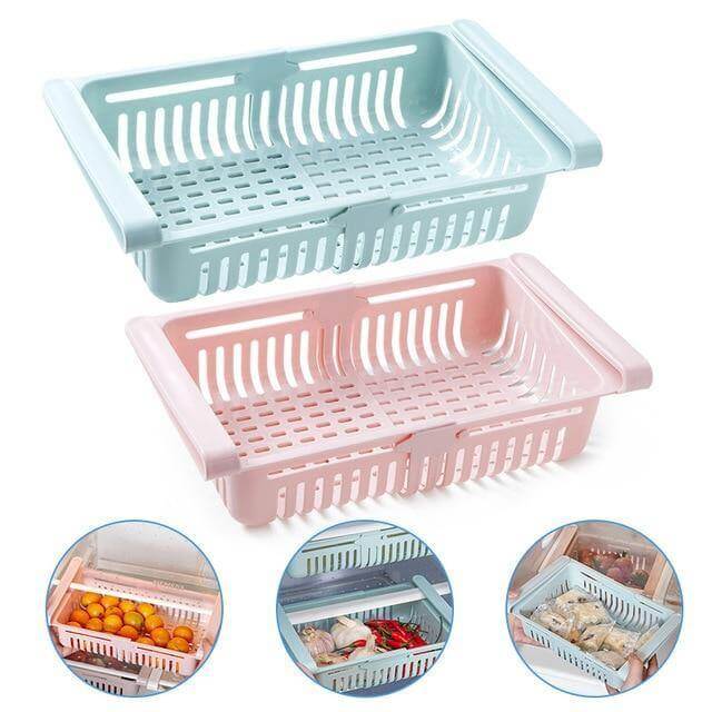 Lisslune | Adjustable Fridge Storage Drawer