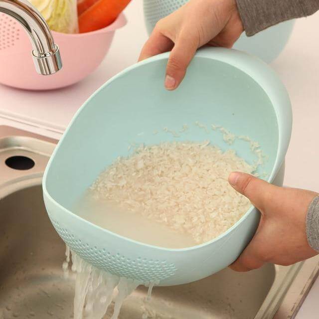 Lisslune | Silicone Rice Bowl Drain Basket