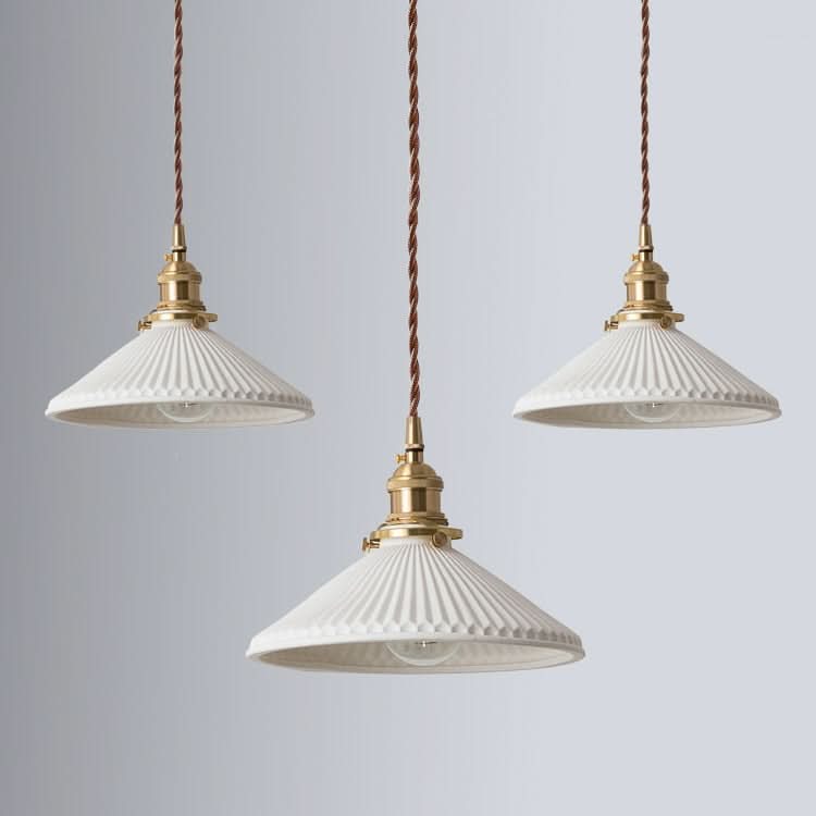 Lisslune | Scandinavian White Ceramic Pendant Light