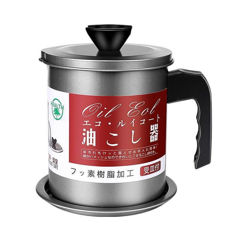 Lisslune | Stainless Steel Large Capacity Oil Filter Pot