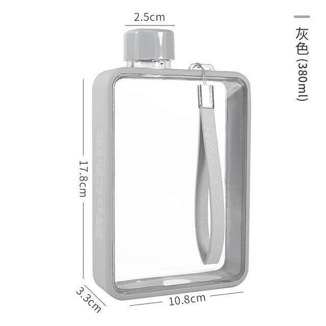 Lisslune | Rectangular Flat Transparent Leak-proof Thermos