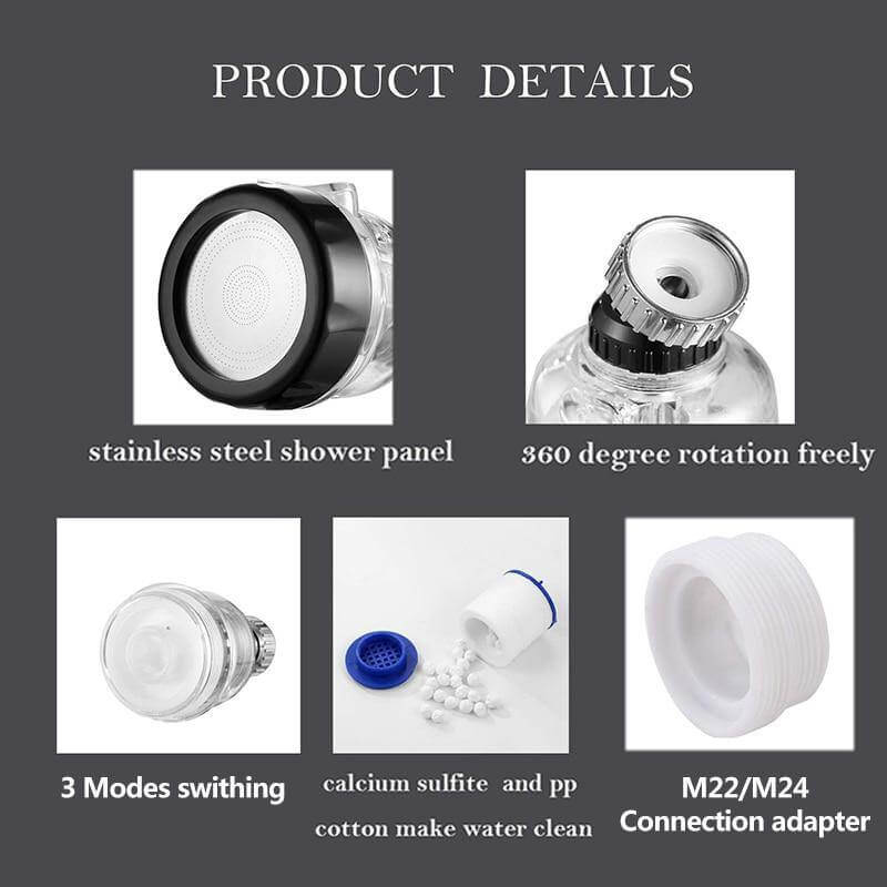 Lisslune | Multifunction Rotatable Water Spray Faucet Filter
