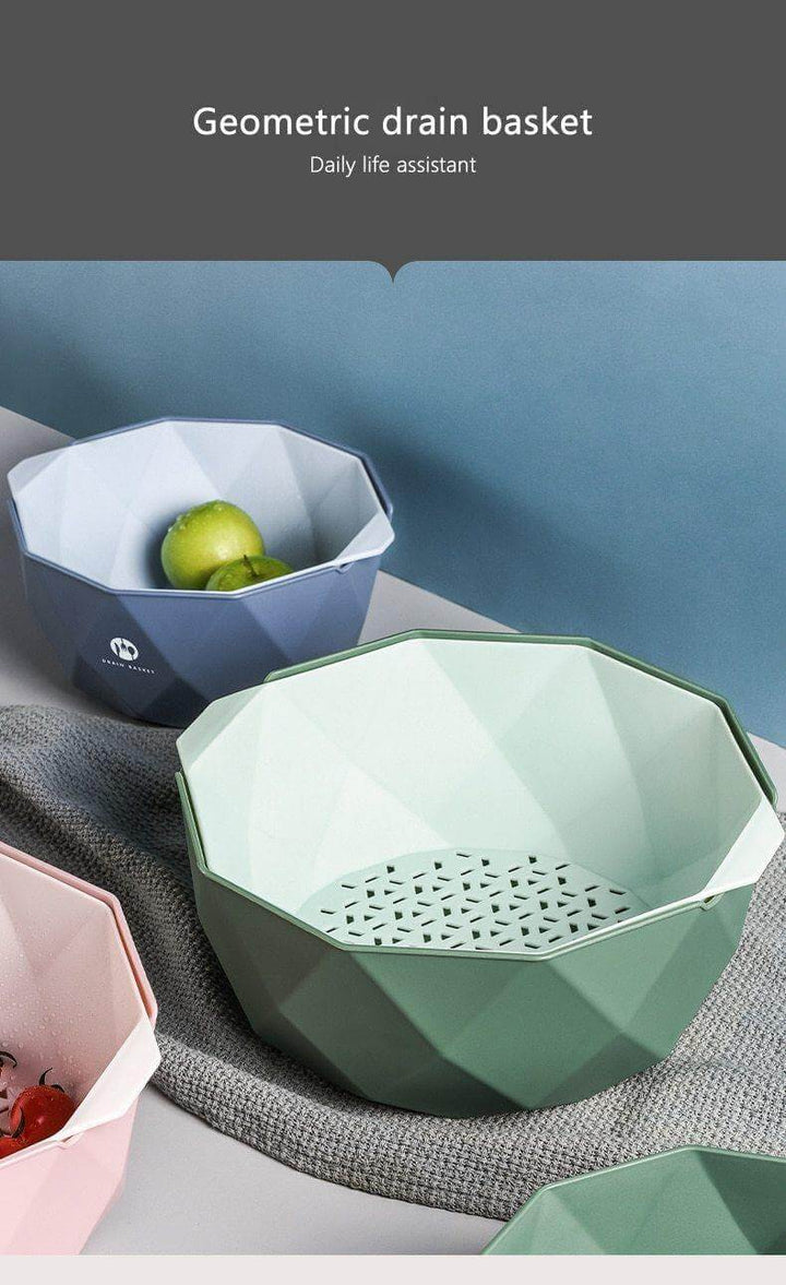 Lisslune | Elegant Double Layer Drain Basket With Strainer Bowl
