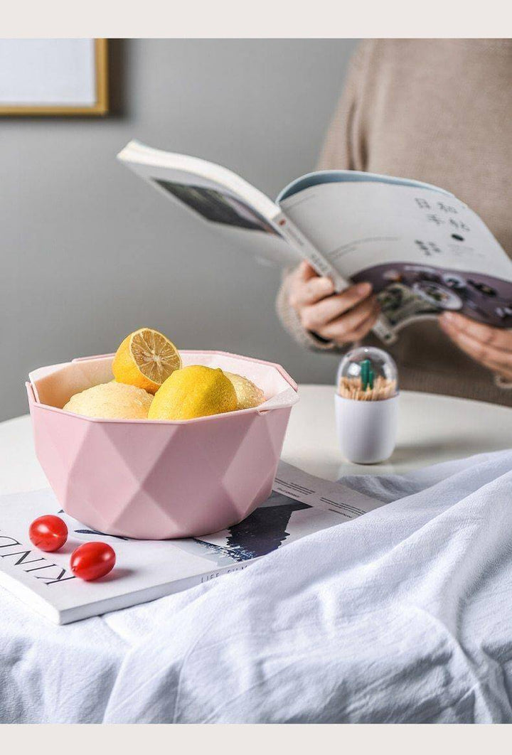 Lisslune | Elegant Double Layer Drain Basket With Strainer Bowl