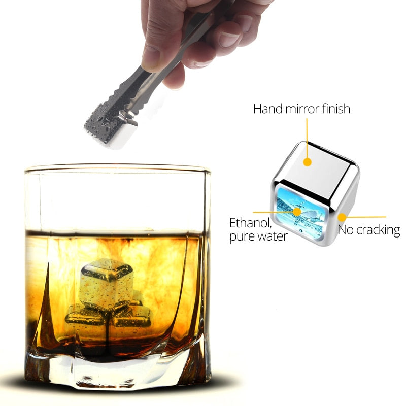 Lisslune | Stainless Steel Reusable Ice Cubes