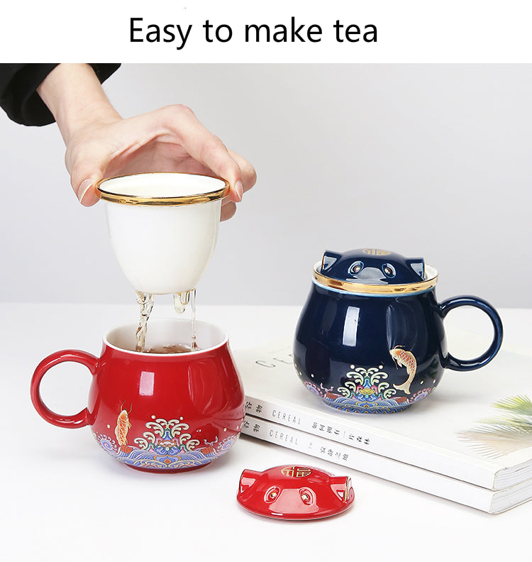Lisslune | Japanese Ceramic Tea Infuser Cups