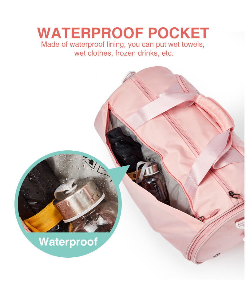 Lisslune | Versatile waterproof duffel bag with separate shoe compartment - A must for travel and gym
