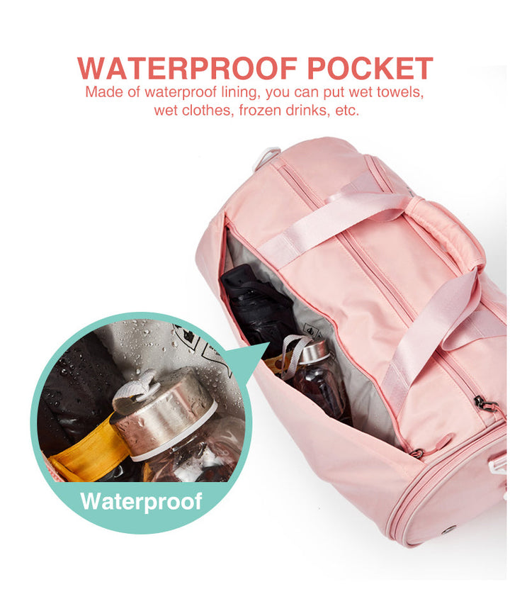 Lisslune | Versatile waterproof duffel bag with separate shoe compartment - A must for travel and gym