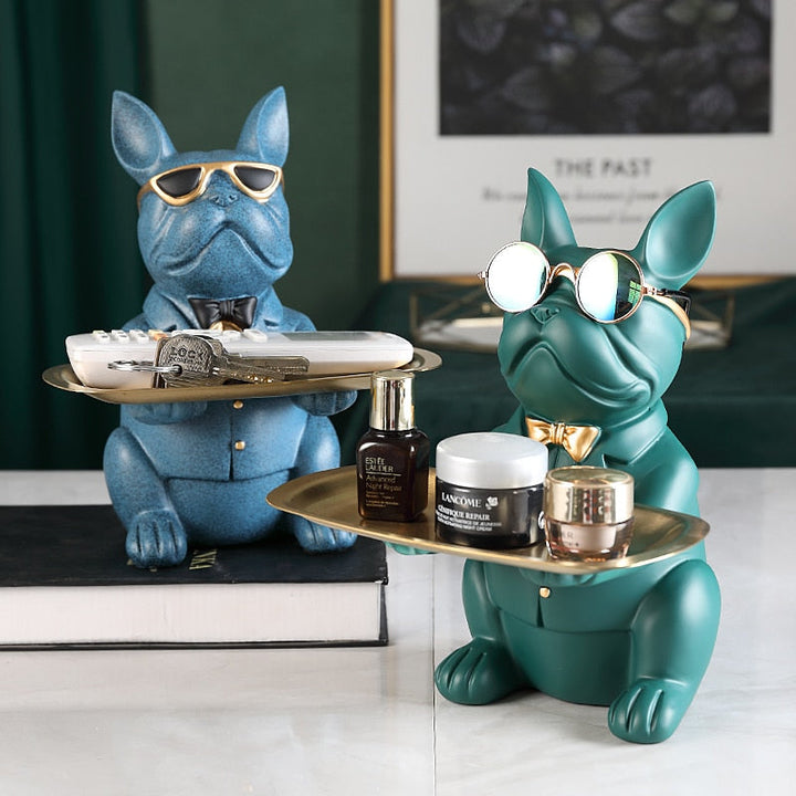 Lisslune | Nordic Fancy Bulldog Storage Tray Home Decor